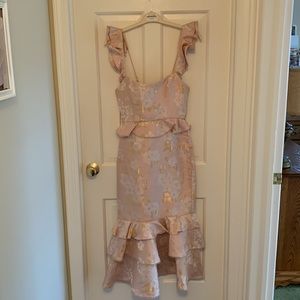 Custom fabric V Chapman dress size 4 (no alterations)